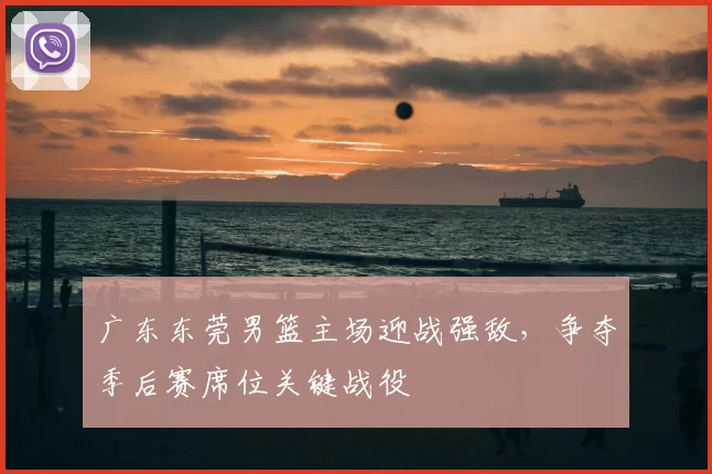 广东东莞男篮主场迎战强敌，争夺季后赛席位关键战役