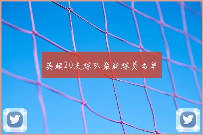 英超20支球队最新球员名单