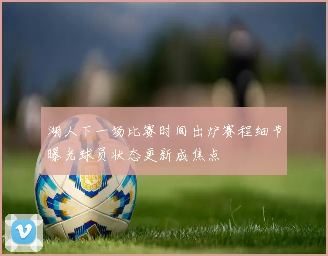 湖人下一场比赛时间出炉赛程细节曝光球员状态更新成焦点